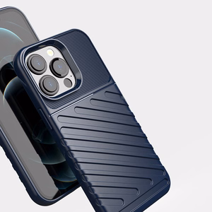 Thunder Case Paindlik ja vastupidav TPU ümbris iPhone 13 Pro jaoks sinine