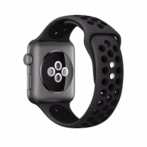 Crong Duo Sport rihm Apple Watch 44 / 45 / 46 / 49 mm kellale, hall ja must