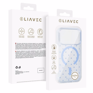 Liavec Bubble ümbris iPhone 18 Pro / 17 Pro jaoks, helesinine