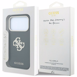 Guess Smooth & Big Strass Logo ümbris iPhone 18 Pro Max / 17 Pro Max – must