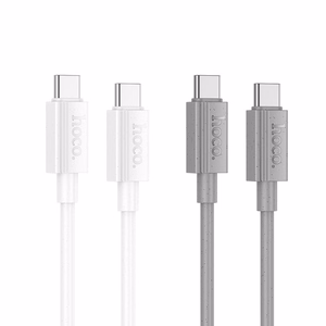 Кабель USB C - USB C Hoco 3A 60W 1 m X107 серый