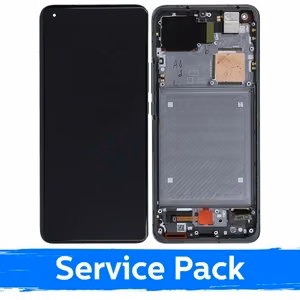 LCD ekraan ühilduv Xiaomi Mi 11 Ultra raamiga / Ceramic Black / (Service Pack)