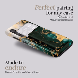 MIO Green Marble Magsafe ümbris kaardihoidjaga