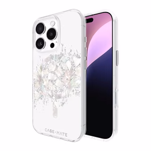 Чехол Case-Mate Karat MagSafe с перламутровыми вставками для iPhone 16 Pro, A Touch of Pearl