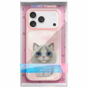 Nimmy Big Eyed Pet 2.0 Cat Ümbris jaoks iPhone 17 Pro - Roosa