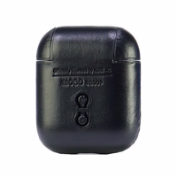 Audi Leather Big Logo Ümbris jaoks AirPods 1 / 2 - must
