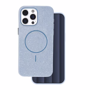 Glitter Thin Mag ümbris for iPhone 16 Pro 6,3" sinine