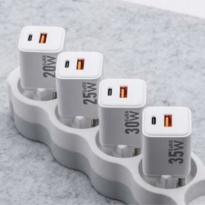 Phone laadija Forcell F-Energy Mini GaN III USB C + USB A QC4.0 PD 35W VT-35C valge 0INT