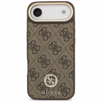 GUESS ümbris jaoks IPHONE 17 Air compatible with MagSafe GUHMP17MP4G4DCSW (PU W/ Strass Logo & Big Strap Metal Buttons) brown