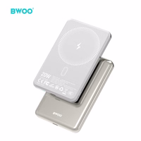BWOO Ultra Slim Akupank 5000mAh with magnetic charging P79 light hall