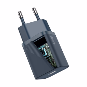 Baseus Super Si Quick Laadija 1C 20W with USB-C kaabel jaoks Lightning 1m (sinine)