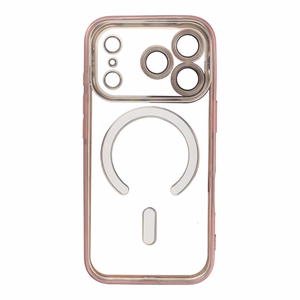 Electro Mag Cover ümbris mudelile iPhone 17 Pro / 18 Pro, MagSafe'iga ühilduv – roosakuldne