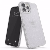 Adidas OR kaitsev läbipaistev ümbris Glitter iPhone 13 Pro Max'ile - läbipaistev hõbedane