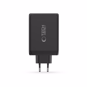 Tech-Protect NC240W-GaN 4-portiline 240W seinalaadija - must