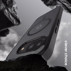 Crong Hybrid Matte Magnetic MagSafe ümbris Google Pixel 10a-le, must