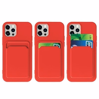 Kaardiümbris Silikoonist rahakott ümbris kaardipesaga dokumendid Samsung Galaxy A73 roosa