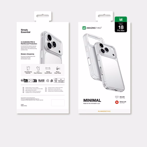 AmazingThing Minimal põrutuskindel ümbris 3 objektiivile mudelile iPhone 18 Pro Max – värv: läbipaistev