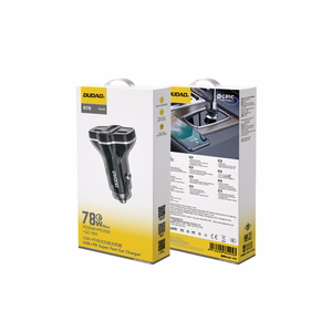 Dudao R78 78W Car Laadija USB-C PD / 2xUSB-A QC - must