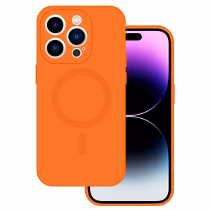 TEL PROTECT MagSilicone Ümbris jaoks Iphone 13 oranž