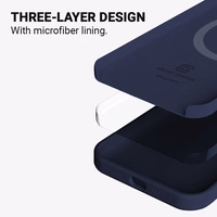 Crong Color Cover Magnetic - iPhone 13 Pro Max MagSafe ümbris (Navy sinine)