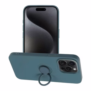 SILICONE RING ümbris jaoks IPHONE 15 Pro Max roheline
