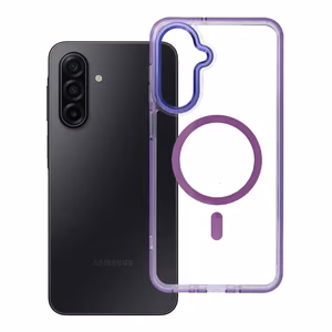 Чехол Samsung A17 Frame Clear Hybrid Mag Cover совместимый с MagSafe фиолетовый