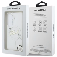 Karl Lagerfeld IML KC Script MagSafe Ümbris for Samsung Galaxy S26 Plus - läbipaistev