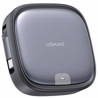 USAMS Kaabel väljarullitav 3w1 karbiga MicroUSB/USB-C/Lightning 60W terasest SJ650USB01 (US-SJ650)