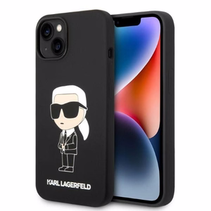 Karl Lagerfeld KLHMP14MSNIKBCK iPhone 14 Plus 6.7" hardcase must/must Silicone Ikonik Magsafe