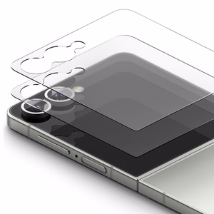 Ringke Cover Display Easy Slide Tempered Glass 2-pack for Samsung Galaxy Z Flip 7 - Transparent