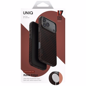 Uniq Keva EDGE Magclick Charging Ümbris jaoks iPhone 17 Pro Max - oranž