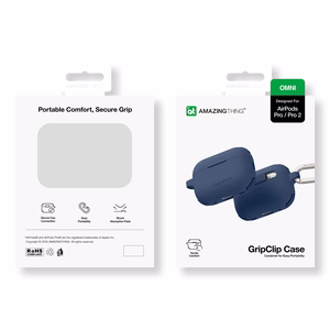 AmazingThing Omni Ümbris jaoks AirPods Pro 2 Silicone Ümbris - Dark Sinine
