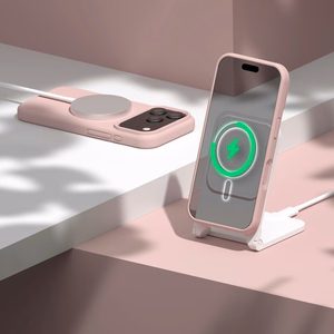 Etteri Silikoon Mag ümbris iPhone 17 Pro Max heleroosa