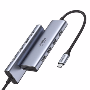 Ugreen multifunktsionaalne HUB USB Type C - 3x USB 3.2 Gen 1 / HDMI 4K 60Hz / SD ja TF kaardilugeja hall (60383 CM511)