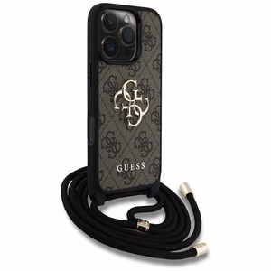 GUESS ümbris jaoks IPHONE 16 Pro Max GUHCP16XP4GMGCRW (CBDY PU 4G Big Logo W/Cord Strap) brown