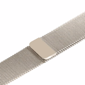 Crong Milano Steel roostevabast terasest rihm Apple Watch 44 / 45 / 46 / 49 mm, šampanjavärvi