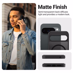 Crong Hybrid Matte Magnetic - MagSafe Google Pixel 9 чехол (черный)