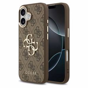 GUESS ümbris jaoks IPHONE 17 GUHCP17S4GMGCBR (PU W/ Big 4G Classic Logo) kuldne brown