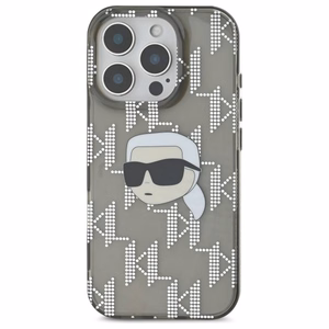 Karl Lagerfeld IML Karl Head Electroplated iPhone 16 Pro Ümbris - must