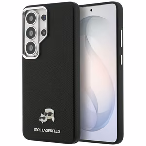 Karl Lagerfeld чехол Saffiano KC Metal Logo MagSafe Samsung Galaxy S26 Ultra черный
