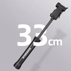 ROCKBROS TM-1701P 80 PSI minipump Presta ja Schrader ventiilidele – värv: must
