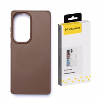 Wozinsky Carbon Fiber Ümbris with MagSafe jaoks Samsung Galaxy S25 - Brown