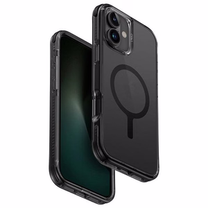 Uniq Combat iPhone 16 Plus 6.7" ümbris Magclick Charging must/carbon must