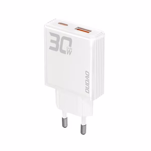 GaN Dudao A30EU 30W USB-A / USB-C Wall Laadija - valge