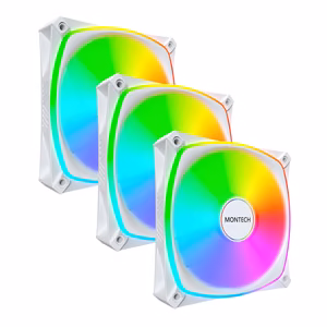 Korpuse ventilaator 120mm Montech RX120 Pro valge 3tk