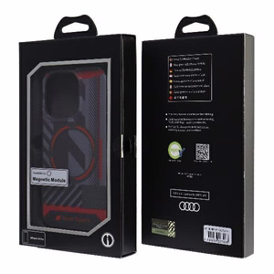 Audi IML Sport MagSafe Ümbris iPhone 14 Pro 6.1" must/must hardcase AU-IMLMIP14P-RSQ/D2-BK