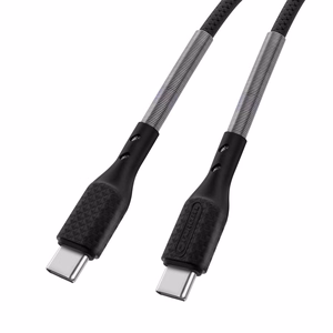 Kaabel USB C to USB C Forcell F-Energy QC4.0 PD 5A 66W Carbon 1 m CB-02C must