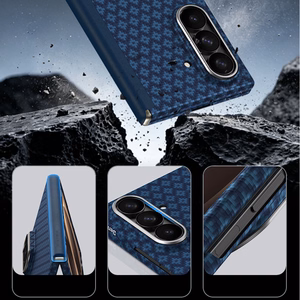 Benks Magnetic Armor Grid Air Grand Combo ümbris (C.K.FL.SA.BE.0051) Samsung Galaxy Z Fold 8 Ultra mudelile, sinine