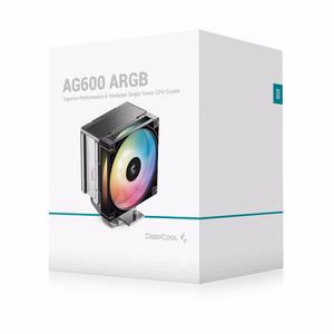 DeepCool AG600 ARGB Processor Air cooler 12 cm Black 1 pc(s)