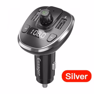 Autolaadija Essager Dynamic hõbedane (laadija / FM saatja / USB mälu / vabakäeseade)